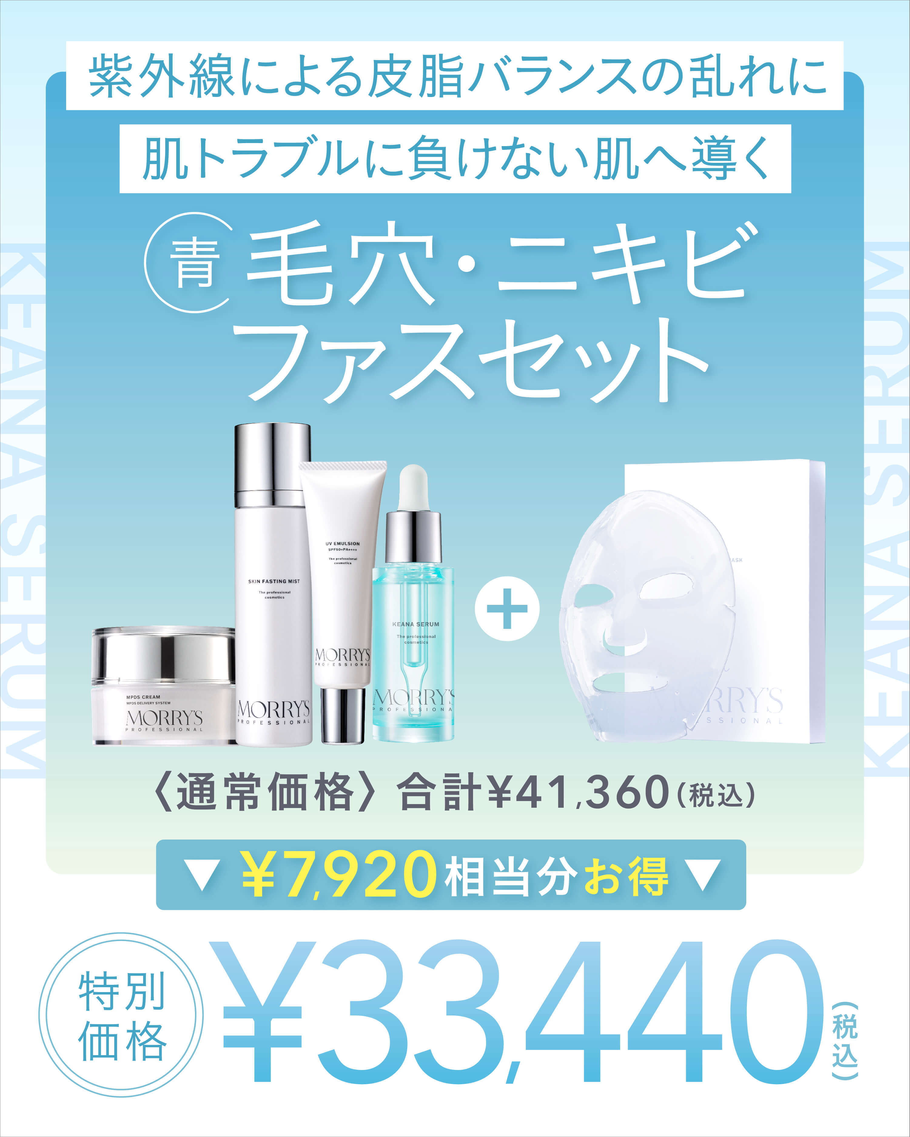 ＜キャンペーン＞数量限定🌞夏ファス「毛穴・ニキビファスセット」